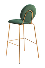 Green Velvet Bar Stools (2) | OROA Modern Odessa | Oroa.com