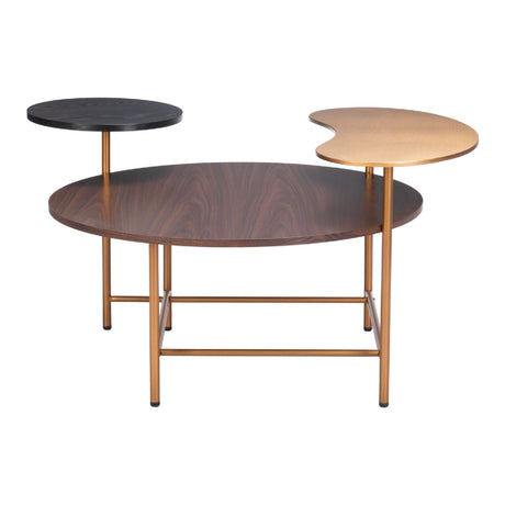 Multicolored Wooden Coffee Table | OROA Modern Viken