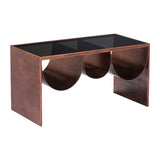 Rectangular Black Glass Coffee Table | OROA Modern Aveiro