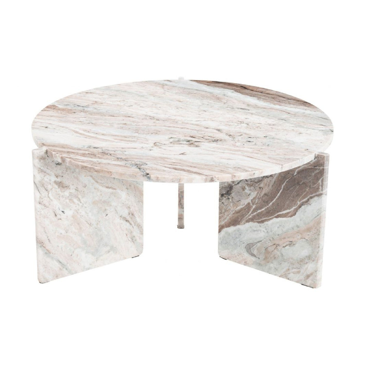 Round Marble Coffee Table | OROA Modern Lancaster