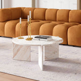 Round Marble Coffee Table | OROA Modern Lancaster