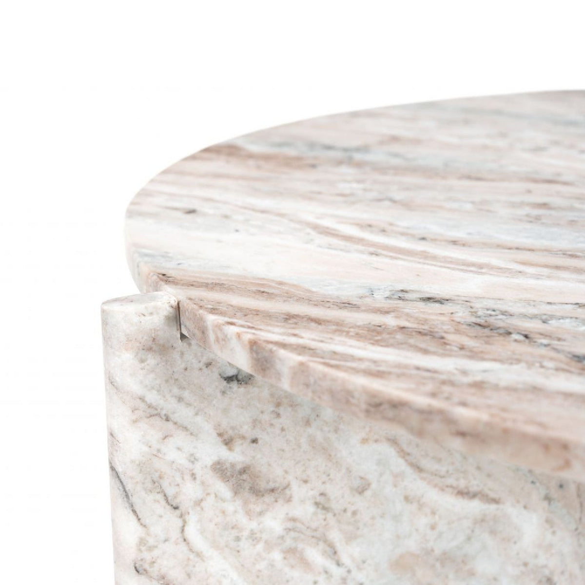 Round Marble Coffee Table | OROA Modern Lancaster