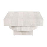 Whitewashed Mango Wood Coffee Table | OROA Modern Trani