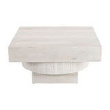 Whitewashed Mango Wood Coffee Table | OROA Modern Trani