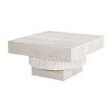 Whitewashed Mango Wood Coffee Table | OROA Modern Trani