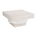 Whitewashed Mango Wood Coffee Table | OROA Modern Trani
