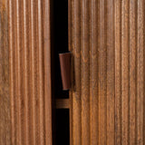 Round Mango Wood Dining Table | OROA Modern Izola | Oroa.com