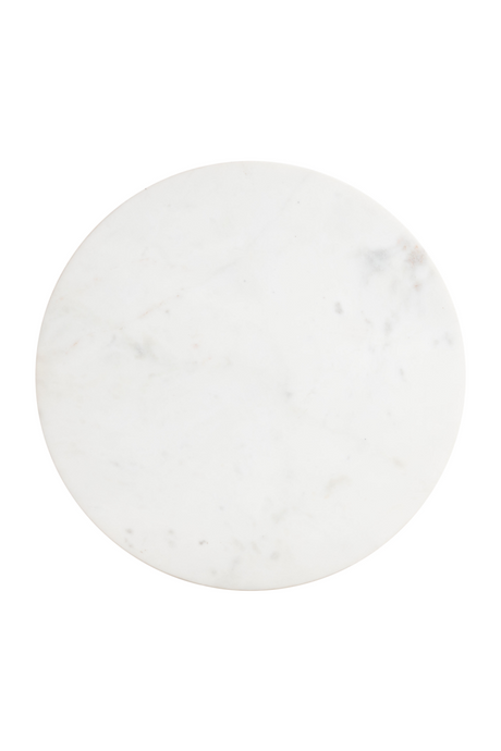 White Marble Round Side Table | OROA Modern Mazara | Oroa.com
