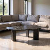 Organic-Shaped Marble Coffee Table | OROA Modern Aberdeen