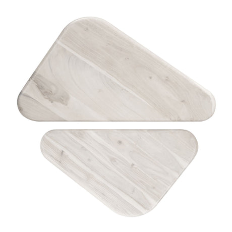 Whitewashed Acacia Coffee Table Set | OROA Modern Navidic