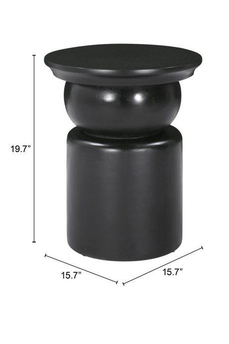 Black Wooden Modern Side Table | OROA Modern Colombo | Oroa.com