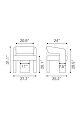 Beige Shearling Accent Chair | OROA Modern Java | Oroa.com