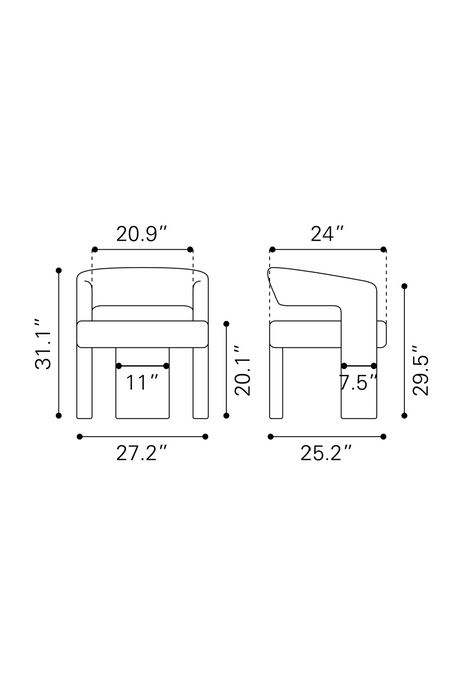 Beige Shearling Accent Chair | OROA Modern Java | Oroa.com