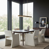 White Linen Dining Chair | OROA Modern Minet | Oroa.com