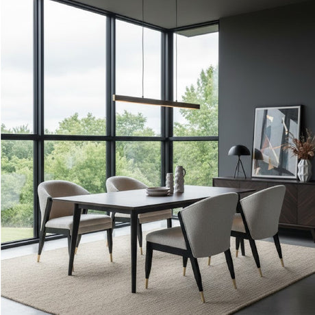 Light Gray Curved Dining Chair | OROA Modern Pula | Oroa.com