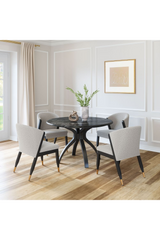Light Gray Curved Dining Chair | OROA Modern Pula | Oroa.com
