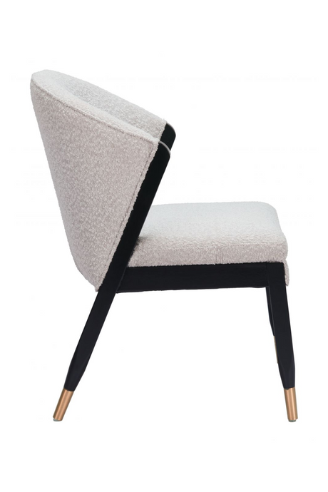 Light Gray Curved Dining Chair | OROA Modern Pula | Oroa.com
