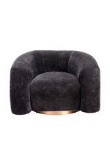 Black Velvet Accent Chair | OROA Modern Havn | Oroa.com