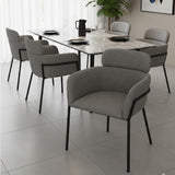 Vinyl Upholstered Dining Chairs (2) | OROA Modern Bremor | Oroa.com