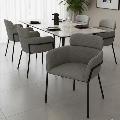 Vinyl Upholstered Dining Chairs (2) | OROA Modern Bremor | Oroa.com