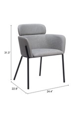 Vinyl Upholstered Dining Chairs (2) | OROA Modern Bremor | Oroa.com