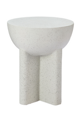 White Terrazzo-Look Side Table | OROA Modern Molli | Oroa.com