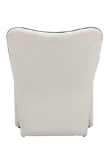 White Accent Chair with Piping | OROA Modern Novo | Oroa.com