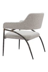 Gray Textured Fabric Accent Chair | OROA Modern Vesterboro | Oroa.com