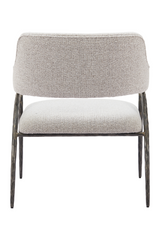 Gray Textured Fabric Accent Chair | OROA Modern Vesterboro | Oroa.com