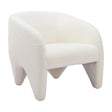 White Shearling Accent Chair | OROA Modern Lopta | Oroa.com