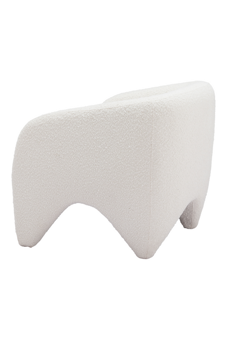White Shearling Accent Chair | OROA Modern Lopta | Oroa.com
