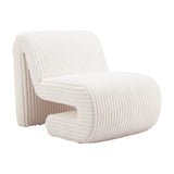 White Ribcord Accent Chair | OROA Modern Opam