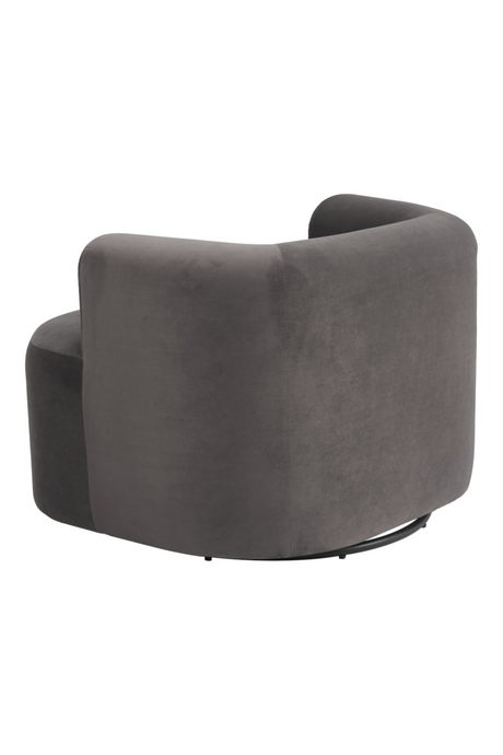 Gray Velvet Swivel Chair | OROA Modern Mugav | Oroa.com