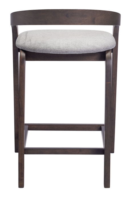 Gray Padded Seat Counter Stools (2) | OROA Modern Troy | Oroa.com