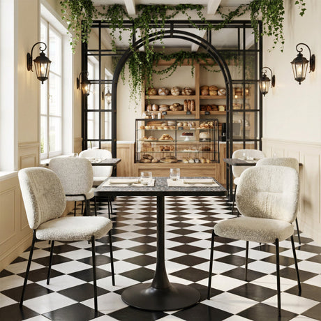 Square Terrazzo Bistro Table | OROA Modern Spot
