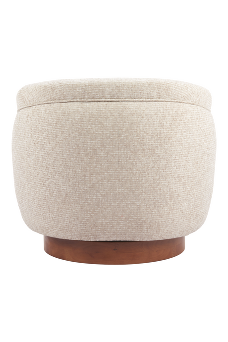 Beige Swivel Lounge Chair | OROA Modern Vinta | Oroa.com