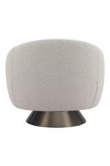 Bronze Base Gray Swivel Chair | OROA Modern Modan | Oroa.com