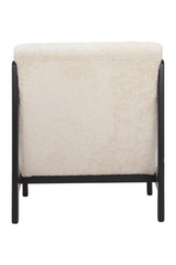 Beige Channeled-Back Lounge Chair | OROA Modern Maki | Oroa.com