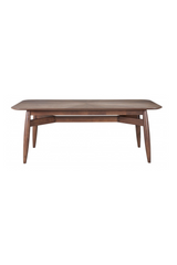 Brown Rubberwood Dining Table | OROA Modern Silea | Oroa.com