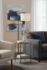 Round Mirror Glass Side Table | OROA Modern Anelli | Oroa.com