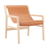 Tan Leather Accent Chair | OROA Modern Doek