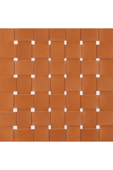 Tan Woven Leather Bar Stool | OROA Modern Bandani | Oroa.com