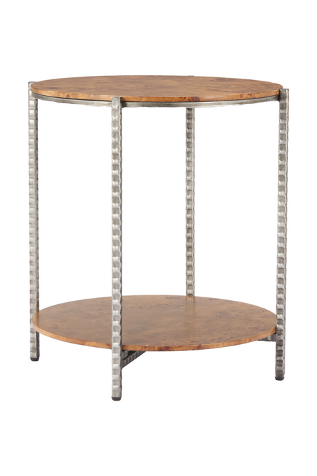 Burl Veneer 2-Layer Side Table | OROA Modern Adna | Oroa.com