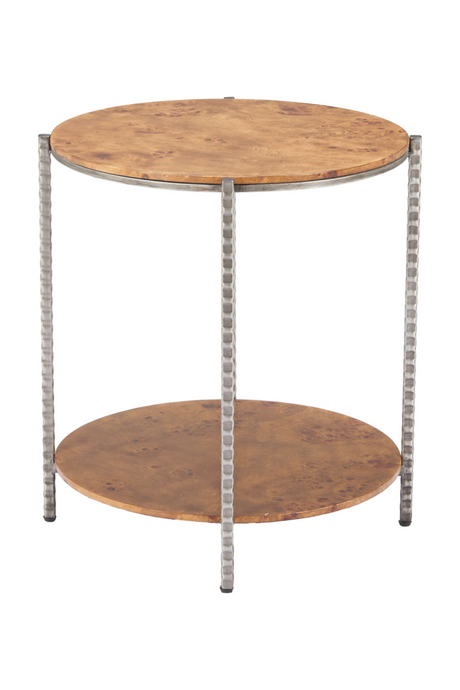 Burl Veneer 2-Layer Side Table | OROA Modern Adna | Oroa.com