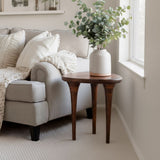Walnut Finished Side Table | OROA Modern Spiker