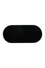 Black Mango Wood Dining Table | OROA Modern Sulco | Oroa.com