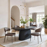Black Mango Wood Dining Table | OROA Modern Sulco | Oroa.com