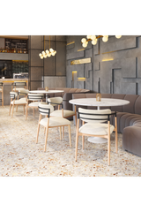 Gray Fabric Armless Dining Chairs (2) | OROA Modern Equinox | Oroa.com