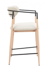 Gray Fabric Modern Counter Stool | OROA Modern Equinox | Oroa.com