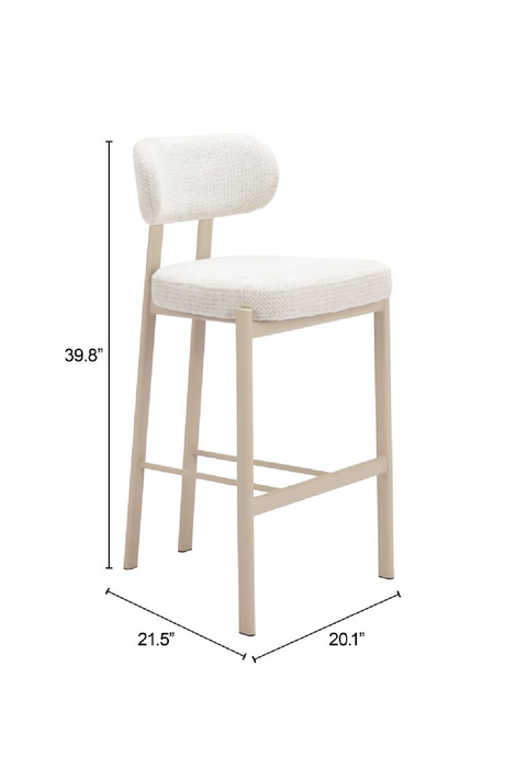 Gray Textured Weave Bar Stools (2) | OROA Modern Auream | Oroa.com